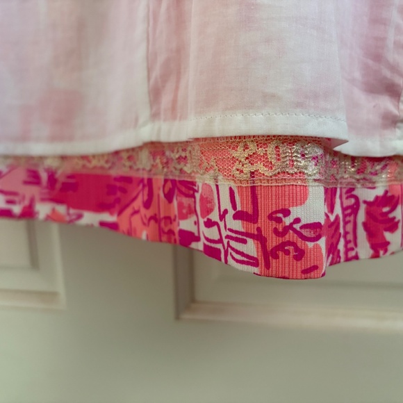 Lilly Pulitzer Size 8 Simone Shift Dress Cheeky Melon Rule Breakers Toile - Picture 5 of 5